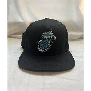 Cookies SF x Rolling Stones High Crown Black Snapback Hat Authentic